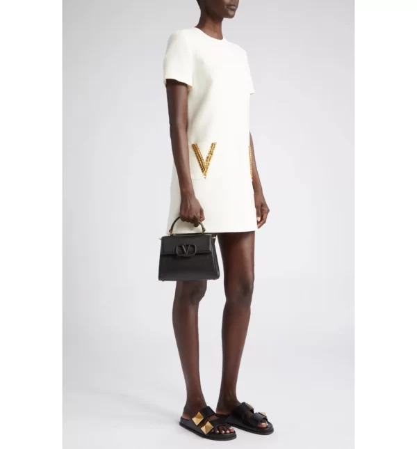 Valentino Garavani - VSling Leather Top Handle Bag - Image 3