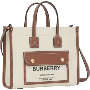 Burberry - Mini Towner Horseferry Print Canvas & Leather Tote