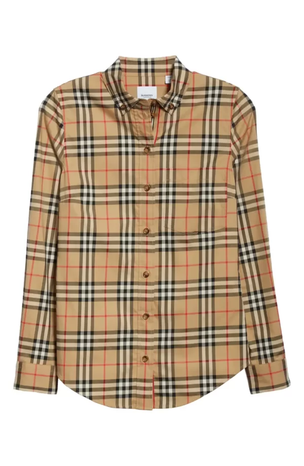 Burberry - Lapwing Vintage Check Stretch Cotton Shirt - Image 5