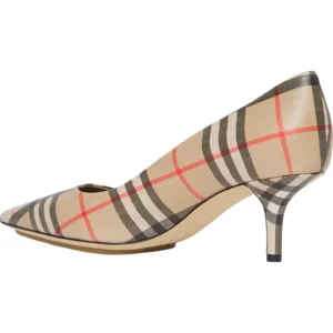Burberry – Aubri Check Pointed Toe Pump (Women)