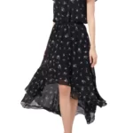 1.STATE – Woodland Floral HighLow Dress