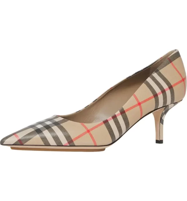 Burberry - Aubri Check Pointed Toe Pump (Women) - Image 8