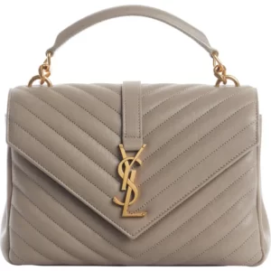 Saint Laurent - Medium College Matelassé Leather Shoulder Bag