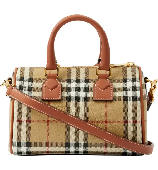 Burberry - Mini Bowling Check Coated Canvas Duffle Bag (GROUP BUY)