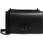Alexander McQueen – Blackout Leather Crossbody Knuckle Bag (GROUP BUY)