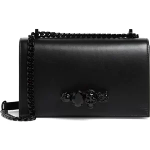 Alexander McQueen - Blackout Leather Crossbody Knuckle Bag (GROUP BUY)