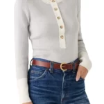 Faherty – Mikki Organic Cotton & Cashmere Henley Sweater