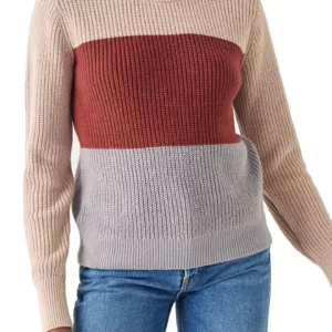 Faherty - Cozy Colorblock Cotton Blend Sweater