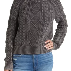 Faherty - Sunwash Organic Cotton Cable Crewneck Sweater