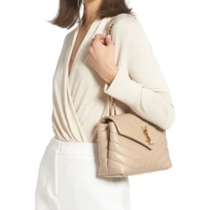 Saint Laurent –  Small Loulou Chain Leather Shoulder Bag