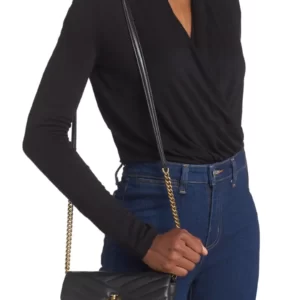 Tory Burch – Kira Chevron Quilted Leather Wallet on a Chain