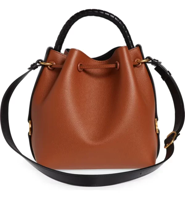 Chloé - Marcie Leather Bucket Bag - Image 4