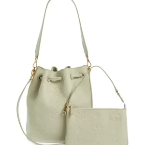 MCM – Medium Dessau Drawstring Bucket Bag