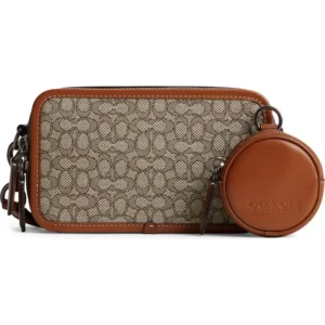 COACH - Charter Micro Signature Jacquard & Leather Crossbody Bag