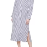 Vince – Coastal Stripe Long Sleeve Shirtdress