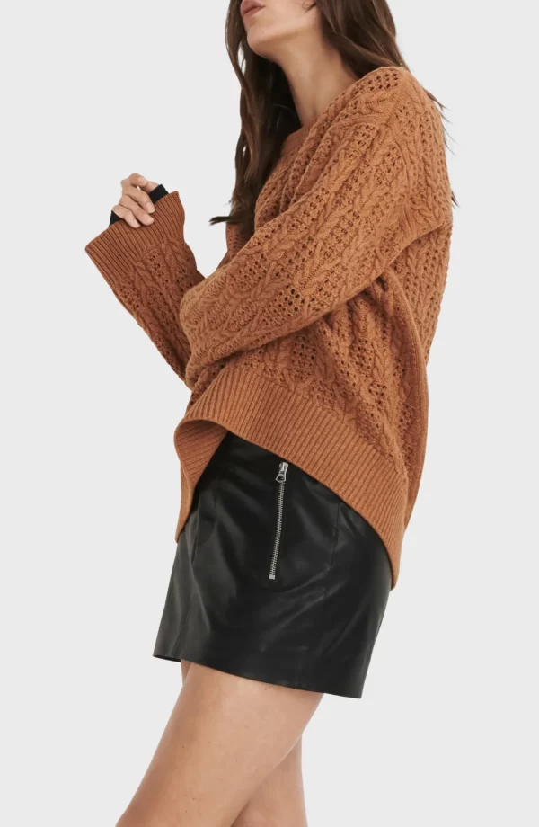rag & bone - Divya Cable Stitch Wool Sweater - Image 6