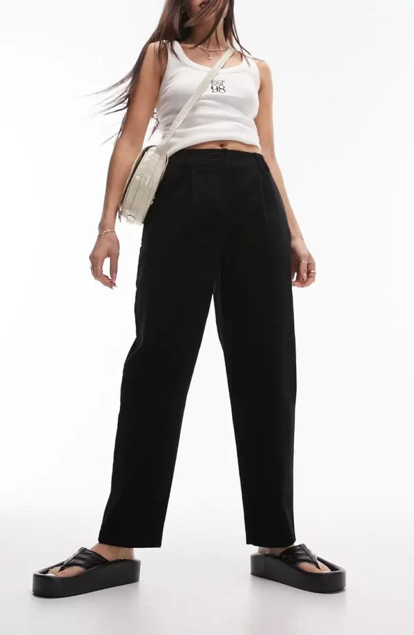 Topshop - Cotton Corduroy Trousers