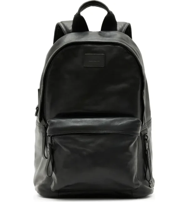 AllSaints - Carabiner Leather Backpack