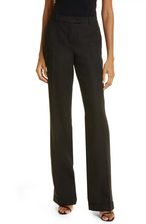 Michael Kors Collection - Carolyn Linen Straight Leg Pants