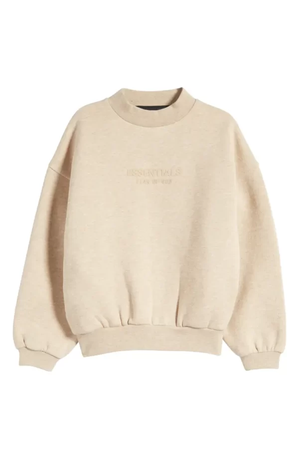 Fear of God Essentials - Kids' Cotton Blend Logo Sweatshirt (Toddler, Little Kid & Big Kid)