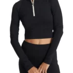 Vuori – Rib Half Zip Crop Pullover
