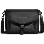 COACH – Charter Leather & Signature Coated Canvas Messenger Bag