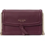 kate spade new york – knott pebbled leather flap crossbody bag