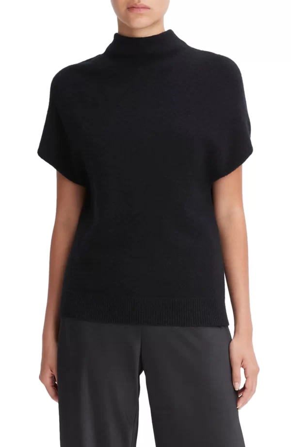 Vince - Mock Neck Wool & Cashmere Sweater