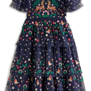 Mini Boden - Embroidered Tulle Party Dress