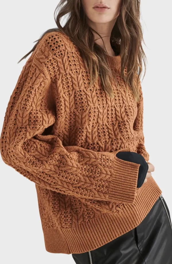 rag & bone - Divya Cable Stitch Wool Sweater - Image 5