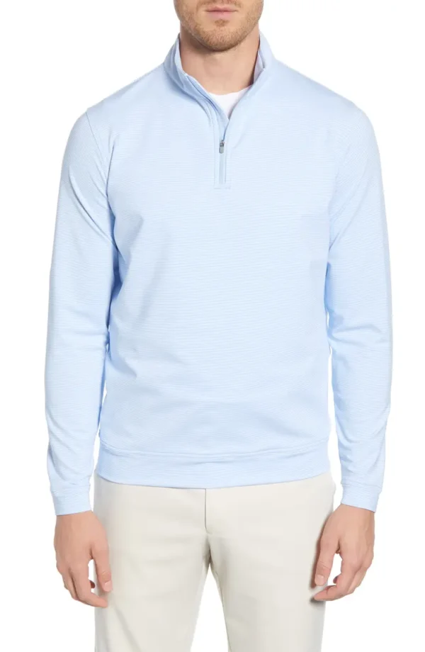 Peter Millar - Perth Stripe Quarter Zip Performance Pullover