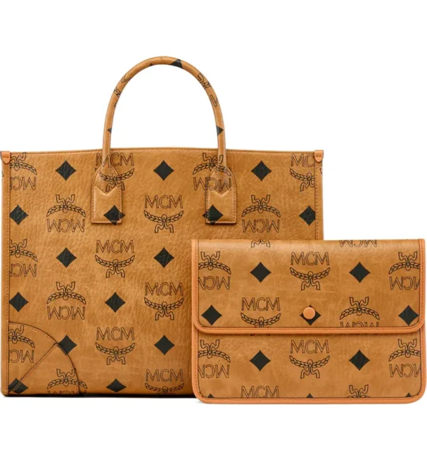MCM - Large Munchen Visetos Coated Canvas Tote