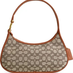COACH – Signature Jacquard Canvas & Leather Handbag