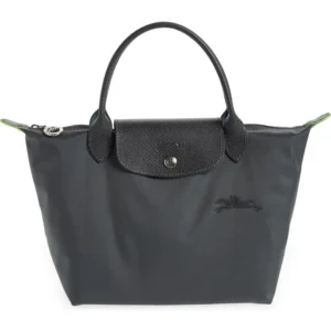 Longchamp - Le Pliage Green Recycled Canvas Top Handle Bag