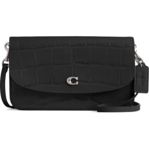 COACH - Hayden Croc Embossed Leather Convertible Crossbody Bag