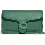 COACH – Tabby Polished Pebble Leather Chain Crossbody Bag