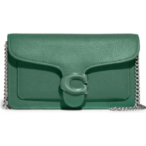 COACH - Tabby Polished Pebble Leather Chain Crossbody Bag