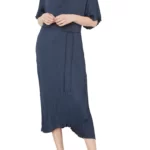 Vince – Plissé V-Neck Dress