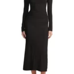 Vince – Long Sleeve Silk Knit Midi Dress