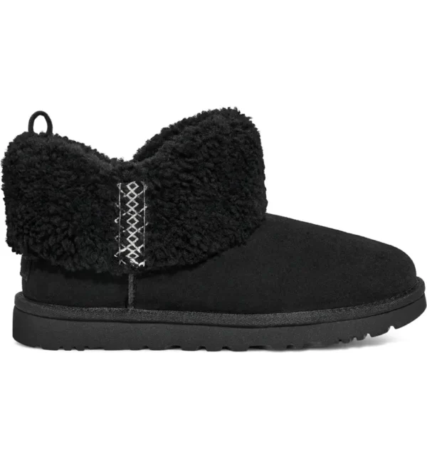 UGG® - Ultra Mini Braid Genuine Shearling Bootie (Women) - Image 3