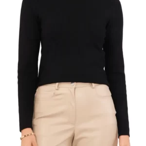 Vince Camuto - Lace Trim Back Cutout Sweater