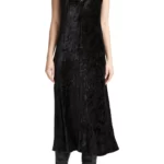 Vince – Textured Velvet Midi Dress