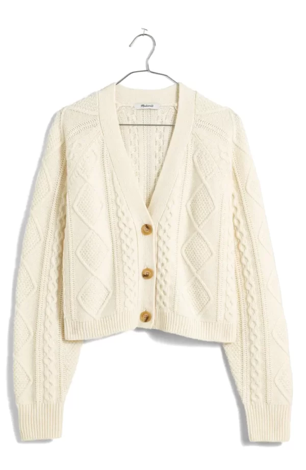 Madewell - Cable Crop Cardigan - Image 7
