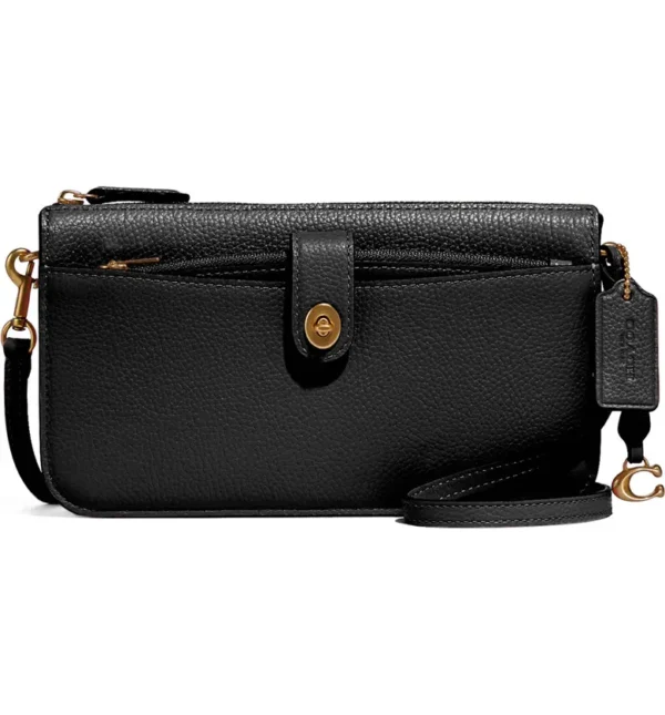 COACH - Noa Turnlock Pebbled Leather Crossbody Bag