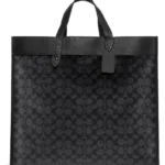 COACH – Signature Coated Canvas & Leather Field Tote