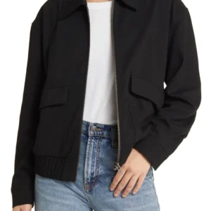 Treasure & Bond - Oversize Collared Bomber Jacket