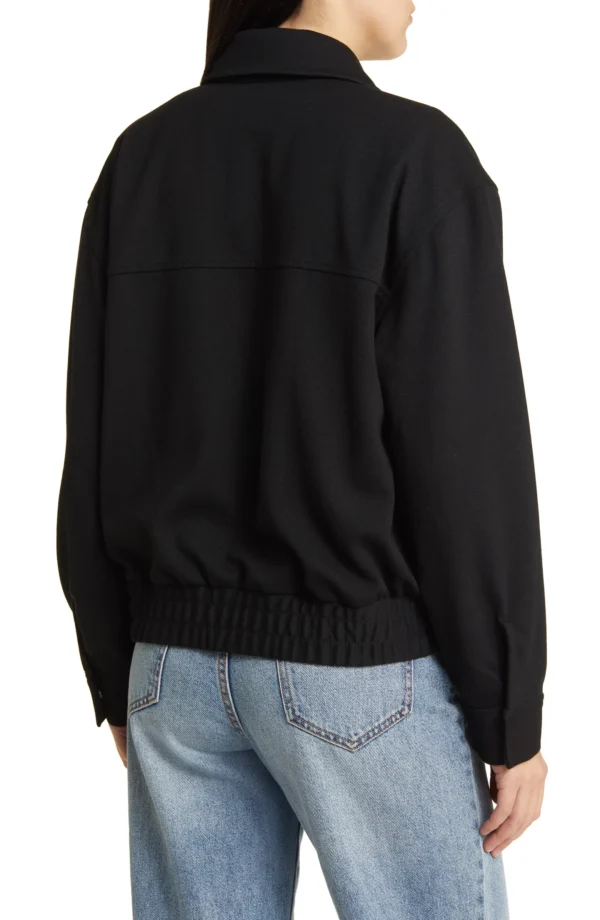 Treasure & Bond - Oversize Collared Bomber Jacket - Image 2
