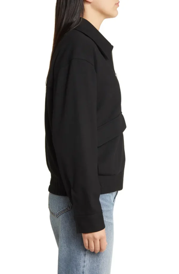 Treasure & Bond - Oversize Collared Bomber Jacket - Image 3