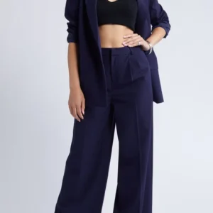Open Edit - Relaxed Waist Wide Leg Trousers