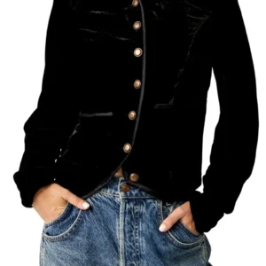 Free People - Becky Stretch Velvet Jacket